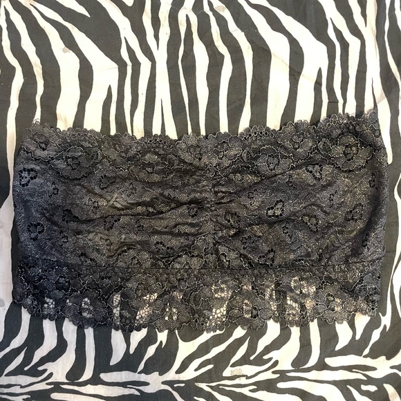 La Senza Y2K silver and black tube top 🖤 - Picture 1 of 3